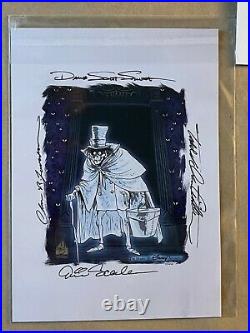 19X16 DISNEYLAND SIGNED HATBOX GHOST HAND PAINTED CELL/Limited edition Of 300