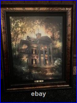 2022 Disney Parks Haunted Mansion At Twilight Joel Payne Giclee Frame Art 58/95