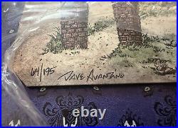 2024 Disney Haunted Mansion Map Wooden Print LE 64 Dave Avanzino 16x20 SIGNED