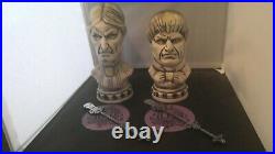 DISNEY CLUB 33 HAUNTED MANSION TIKI MUGS with swizzle stick and coasters