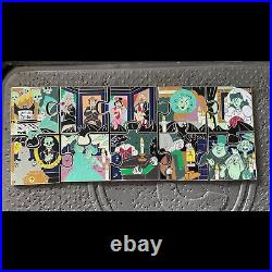 DISNEY PARKS 2024 Disney Character Connection Haunted Mansion Puzzle Pin Set