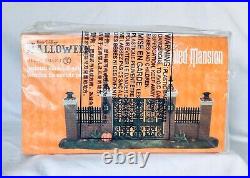 Dept 56 Lot of 4 DISNEY HAUNTED MANSION + GATE + BEWARE. HITCHHIKERS + BUSTS