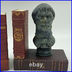 Disney Authentic Limited Release Rare The Haunted Mansion Bust Bookends Set Of 2