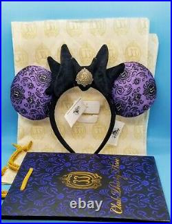 Disney Club 33 Haunted Mansion 50th Anniversary Minnie Mouse Ears Club Extras