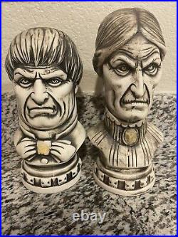 Disney Club 33 Haunted Mansion 50th Anniversary Tiki Bust Mug Set NiB Withswizzles