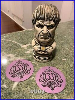 Disney Club 33 Haunted Mansion Tiki Bust Mug with 2 Coasters NEW
