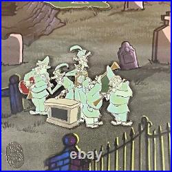 Disney DLR O'Pin House Haunted Mansion Graveyard 10 Pin Framed Set LE 100