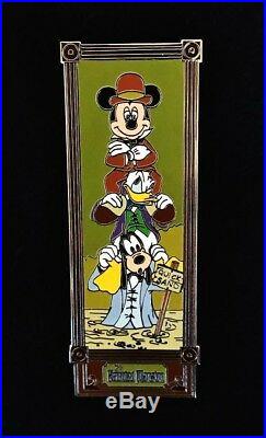 Disney DLR WDW Haunted Mansion Stretching Portraits Pin Set Mickey Minnie Fab 5