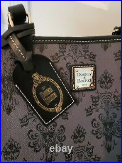 Disney Dooney & Bourke Haunted Mansion tote shopper bag purse Mickey WDW black