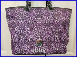 Disney Dooney & Bourke Leota Haunted Mansion purple Halloween bag purse tote