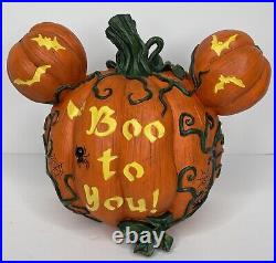 Disney Halloween 2014 Boo to You Pumpkin Light Up Haunted Mansion L Exclusive