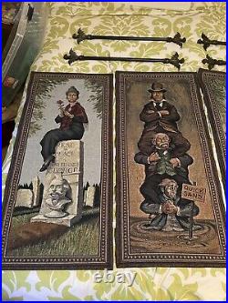 Disney Haunted Mansion 2005 stretching portrait tapestry set limited edition
