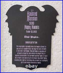 Disney Haunted Mansion 999 HAPPY HAUNTS Who Lives In Your Attic LIGHTS/SOUND NEW