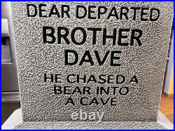 Disney Haunted Mansion Brother Dave Tombstone