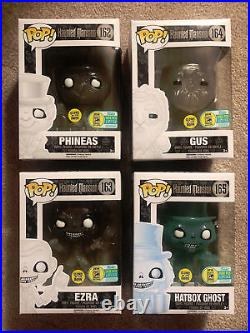 Disney Haunted Mansion Comic Con Funko Pop! Gus, Ezra, Phineas, And Hatbox Ghost