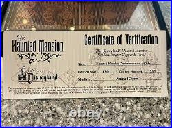 Disney Haunted Mansion Commemorative Replica Numbered Antiqued Copper E-Ticket