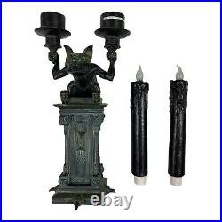 Disney Haunted Mansion Gargoyle Candelabra Double Candle Holder Disney Parks