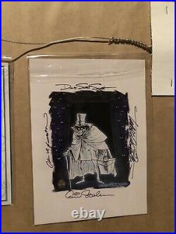 Disney Haunted Mansion Hatbox Ghost Hand Painted Cel LE 300