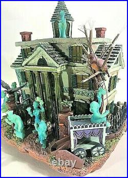 Disney Haunted Mansion Light Up House Hitchhiker Ghosts Rare Retired Sculpture