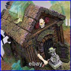 Disney Haunted Mansion Light Up Limited Edition Grave Yard Scene FewBroken Parts