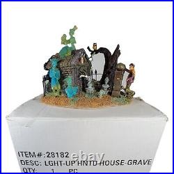 Disney Haunted Mansion Light Up Limited Edition Grave Yard Scene Original Box