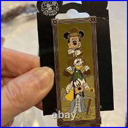 Disney Haunted Mansion Mickey Mouse & Friends Stretching Room Portraits 4Pin Set