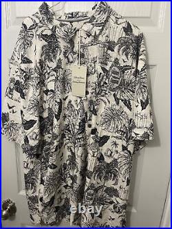 Disney Haunted Mansion Tommy Bahama Camp Button Down Shirt Size XX-Large XXL New
