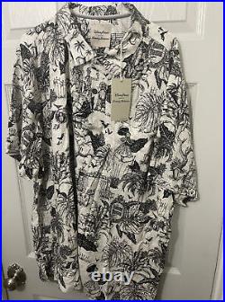 Disney Haunted Mansion Tommy Bahama Camp Button Down Shirt Size XX-Large XXL New