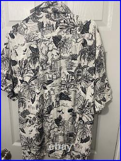 Disney Haunted Mansion Tommy Bahama Camp Button Down Shirt Size X-Large XL New