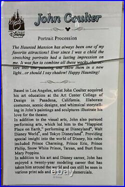 Disney Haunted Mansion giclée print Portrait Procession by John Coulter LE COA