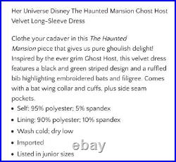 Disney Her Universe Haunted Mansion Hostess Dress L XL 2X NEW