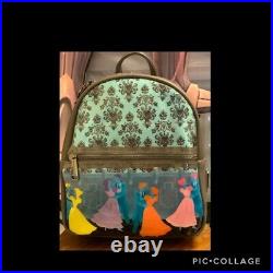 Disney Loungefly Haunted Mansion LE 50th Ann. Dancing Ghosts Ballroom Backpack