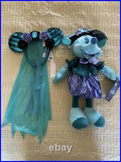 Disney Minnie Mouse Main Attraction Haunted Mansion Leota Plush & Ears Limited