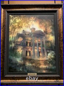Disney Parks 2022 Haunted Mansion At Twilight Joel Payne Giclee Framed Art