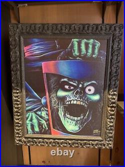 Disney Parks 2022 Haunted Mansion Hatbox Ghost Craig Skaggs Framed Giclee 11/95