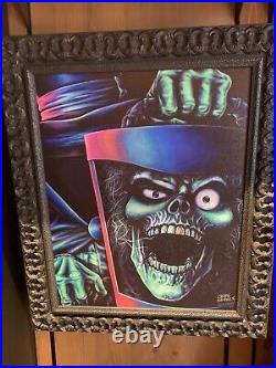 Disney Parks 2022 Haunted Mansion Hatbox Ghost Craig Skaggs Framed Giclee 11/95