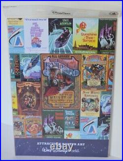 Disney Parks Attraction Poster Art Book Factory Sealed Complete Set of 12 NEW