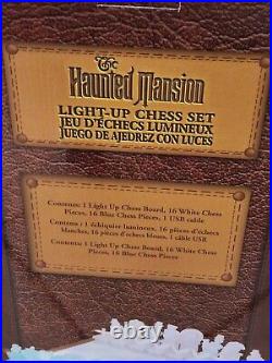 Disney Parks Exclusive Haunted Mansion Light-Up Chess Set New & Sealed