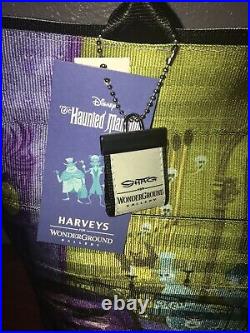 Disney Parks Harveys Haunted Mansion 50th Anniversary Shag Tote Bag New IN HAND