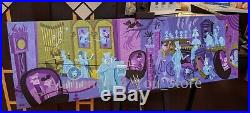 Disney Parks Haunted Mansion 50th Anniversary 31 Ghosts Canvas Wrap Shag 60x18