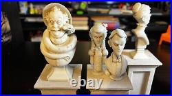 Disney Parks Haunted Mansion 5 Pillar Bust Set The Dread Family Authentic