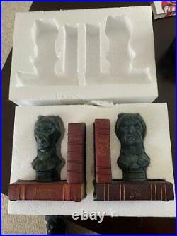 Disney Parks Haunted Mansion Bookends Limited Release Library Busts Resin New