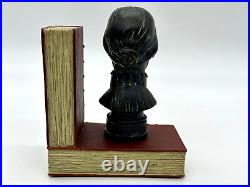 Disney Parks Haunted Mansion Bookends Resin Busts Heads Authentic Library NWT