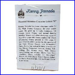 Disney Parks Haunted Mansion Character Letters H Canvas By Kenny Yamada 76/95