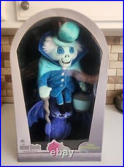 Disney Parks Haunted Mansion Hatbox Ghost Limited Glow In Dark Plush Gargoyle