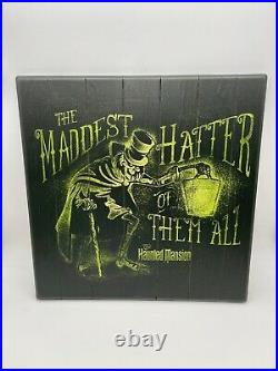 Disney Parks Haunted Mansion Hatbox Ghost Wood Sign