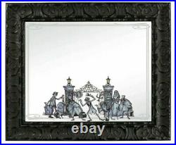 Disney Parks Haunted Mansion Hitchhiking Ghosts Framed Mirror New In Box 27x22