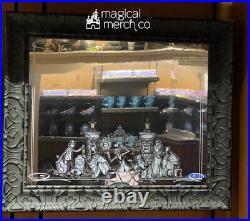 Disney Parks Haunted Mansion Hitchhiking Ghosts Framed Mirror New In Hand 27x22