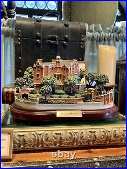 Disney Parks Haunted Mansion Miniature With 3 Scenes Figurine By Olszewski New