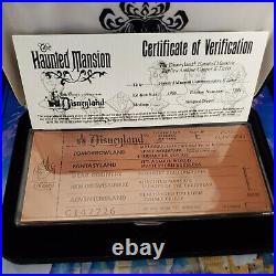Disney Parks Haunted Mansion Replica Antique Bronze E Ticket Limited Edition